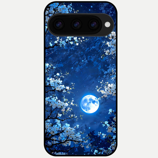  Blossom Moonlight Sky Glass Case For Google Pixel 11 Pro back cover – full design glossy printed glass finish