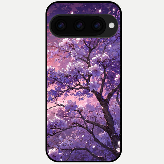  Blossom Tree Glass Case For Google Pixel 11 Pro back cover – full design glossy printed glass finish