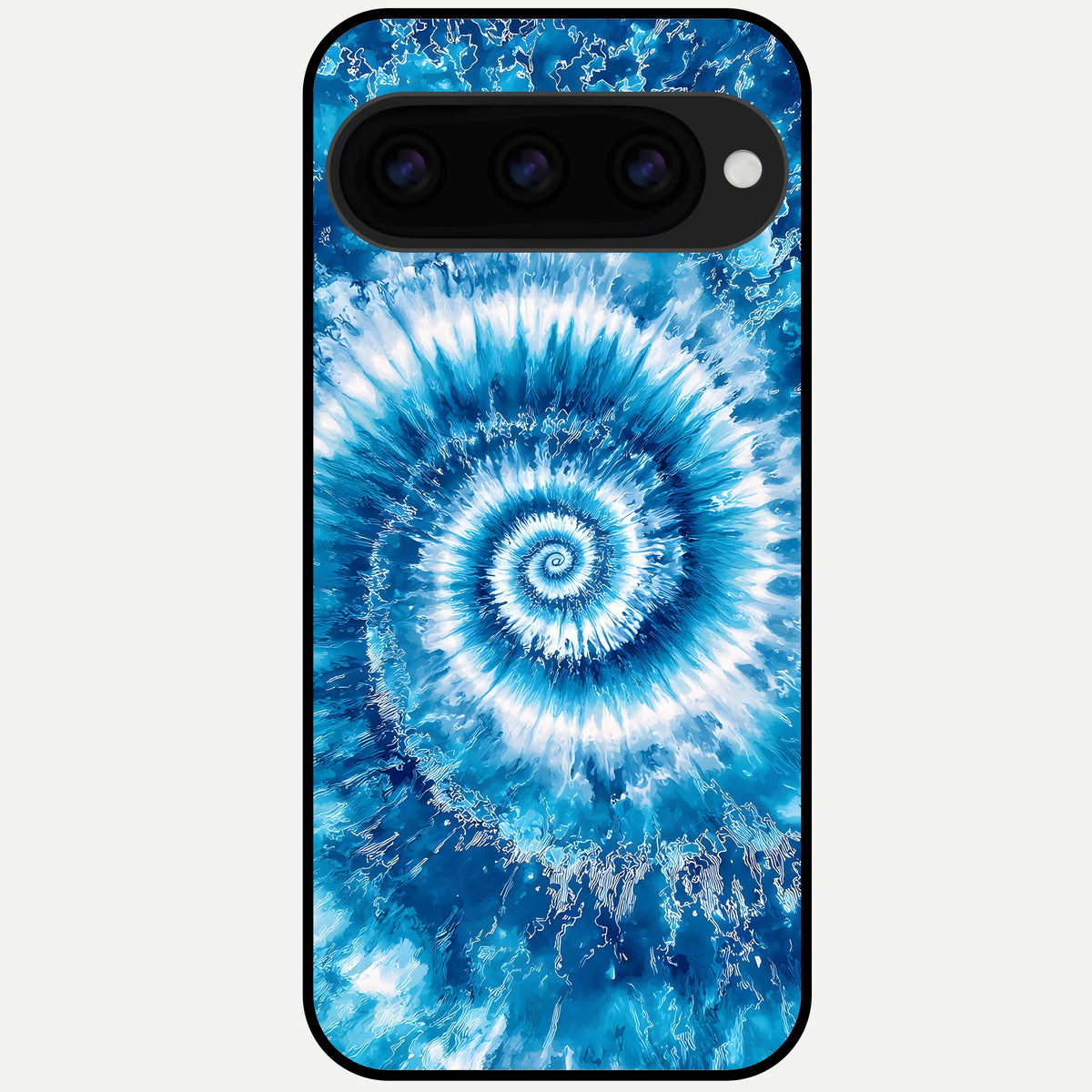  Blue Galaxy Wave Glass Case For Google Pixel 11 Pro back cover – full design glossy printed glass finish