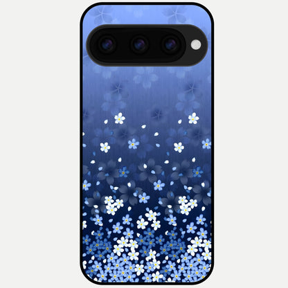  Blue Starry Glass Case For Google Pixel 11 Pro back cover – full design glossy printed glass finish