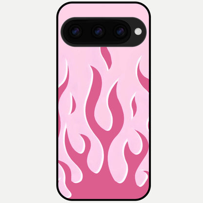  Blush Flame Energy Glass Case For Google Pixel 11 Pro back cover – full design glossy printed glass finish