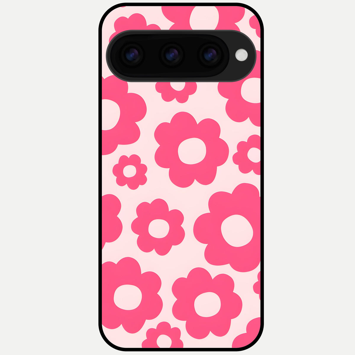  Blush Flower Pop Glass Case For Google Pixel 11 Pro back cover – full design glossy printed glass finish