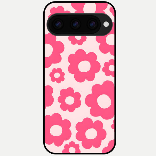  Blush Flower Pop Glass Case For Google Pixel 11 Pro back cover – full design glossy printed glass finish