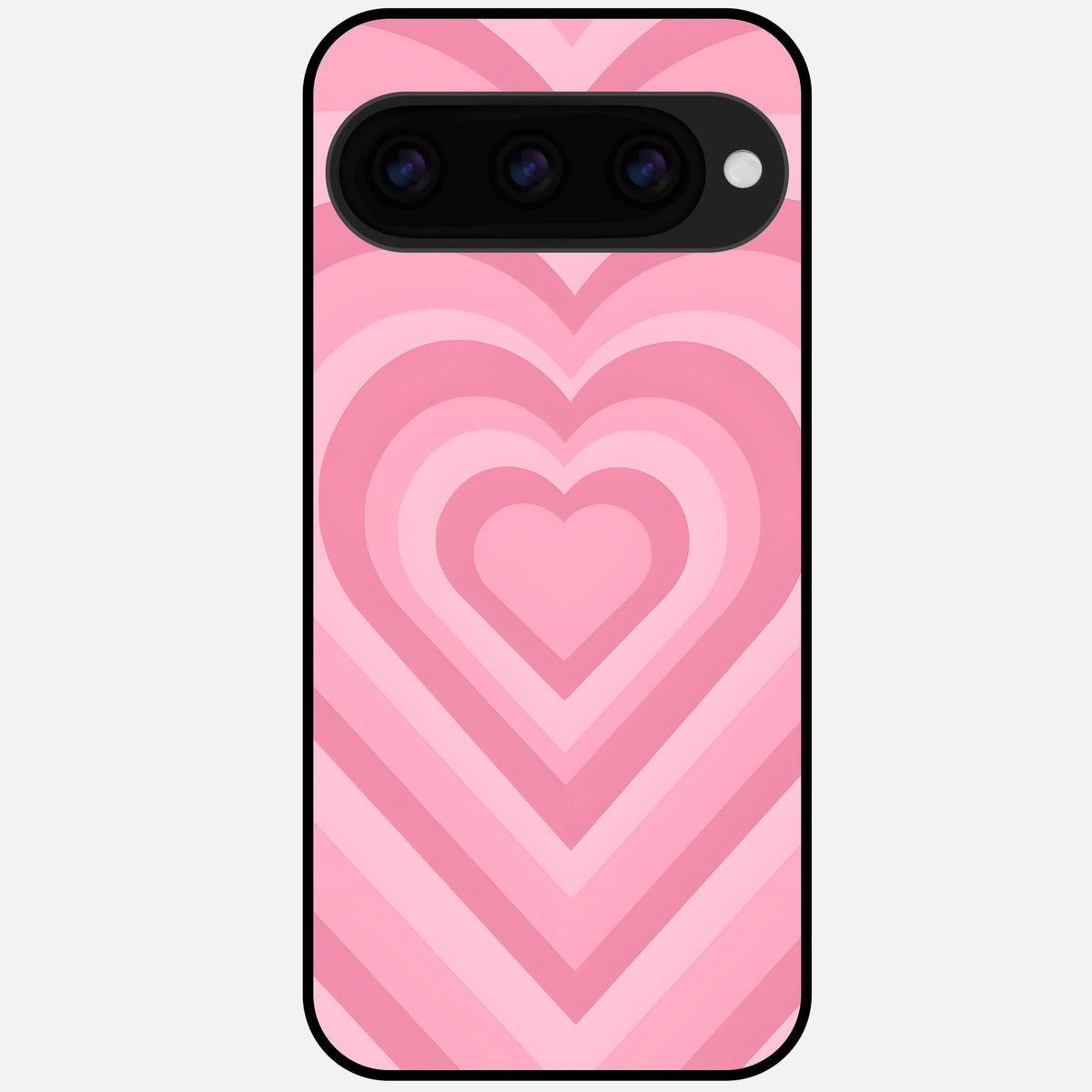  Blush Heart Waves Glass Case For Google Pixel 11 Pro back cover – full design glossy printed glass finish