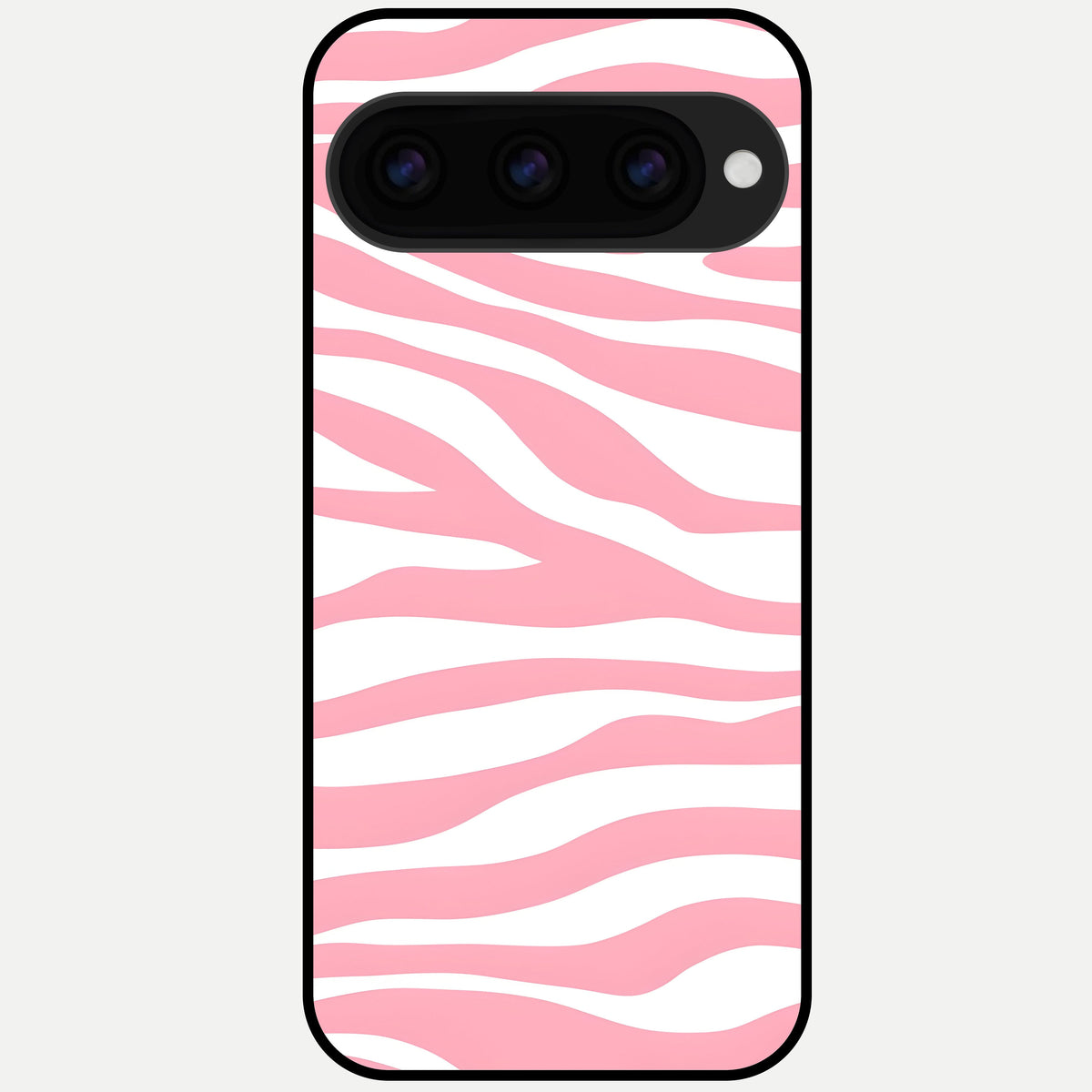  Blush Zebra Flow Glass Case For Google Pixel 11 Pro back cover – full design glossy printed glass finish