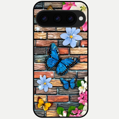  Brick Bloom Flight Glass Case For Google Pixel 11 Pro back cover – full design glossy printed glass finish