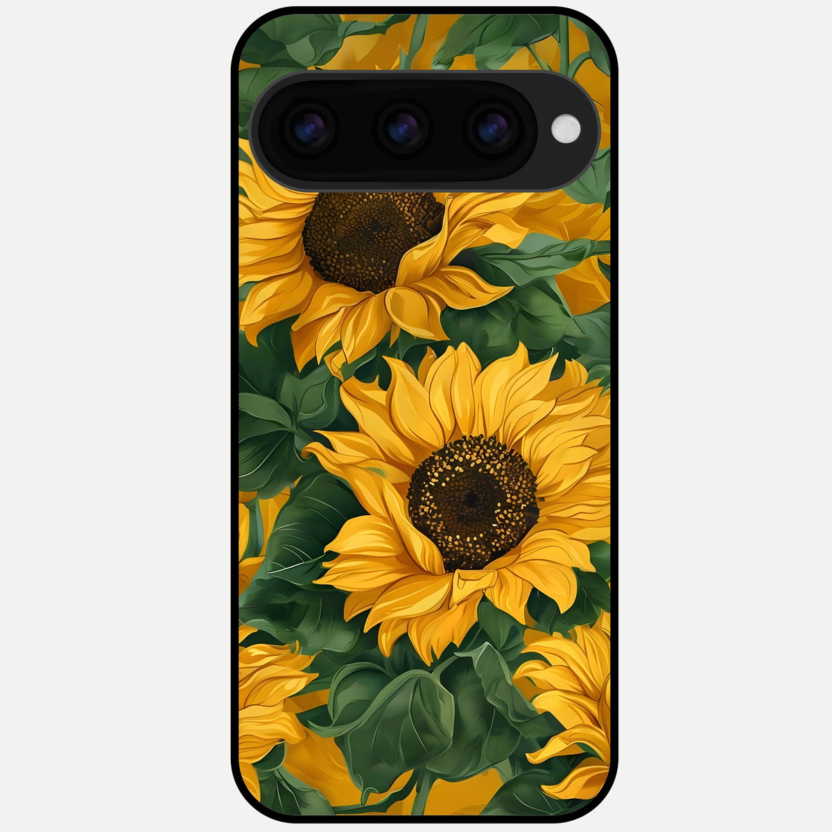  Bright Sunflower Bloom Glass Case For Google Pixel 11 Pro back cover – full design glossy printed glass finish