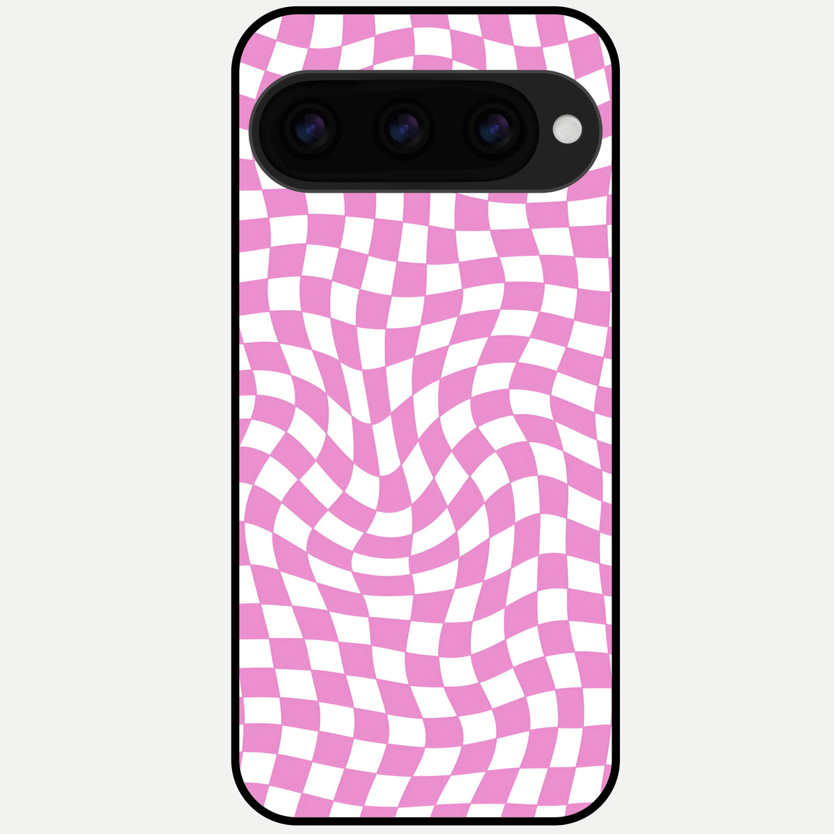  Bubblegum Check Wave Glass Case For Google Pixel 11 Pro back cover – full design glossy printed glass finish