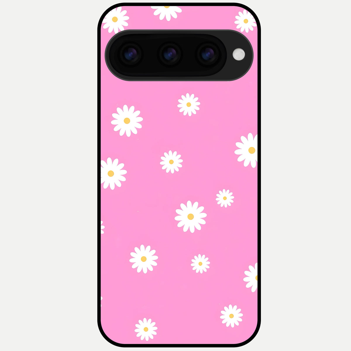  Bubblegum Daisy Pop Glass Case For Google Pixel 11 Pro back cover – full design glossy printed glass finish