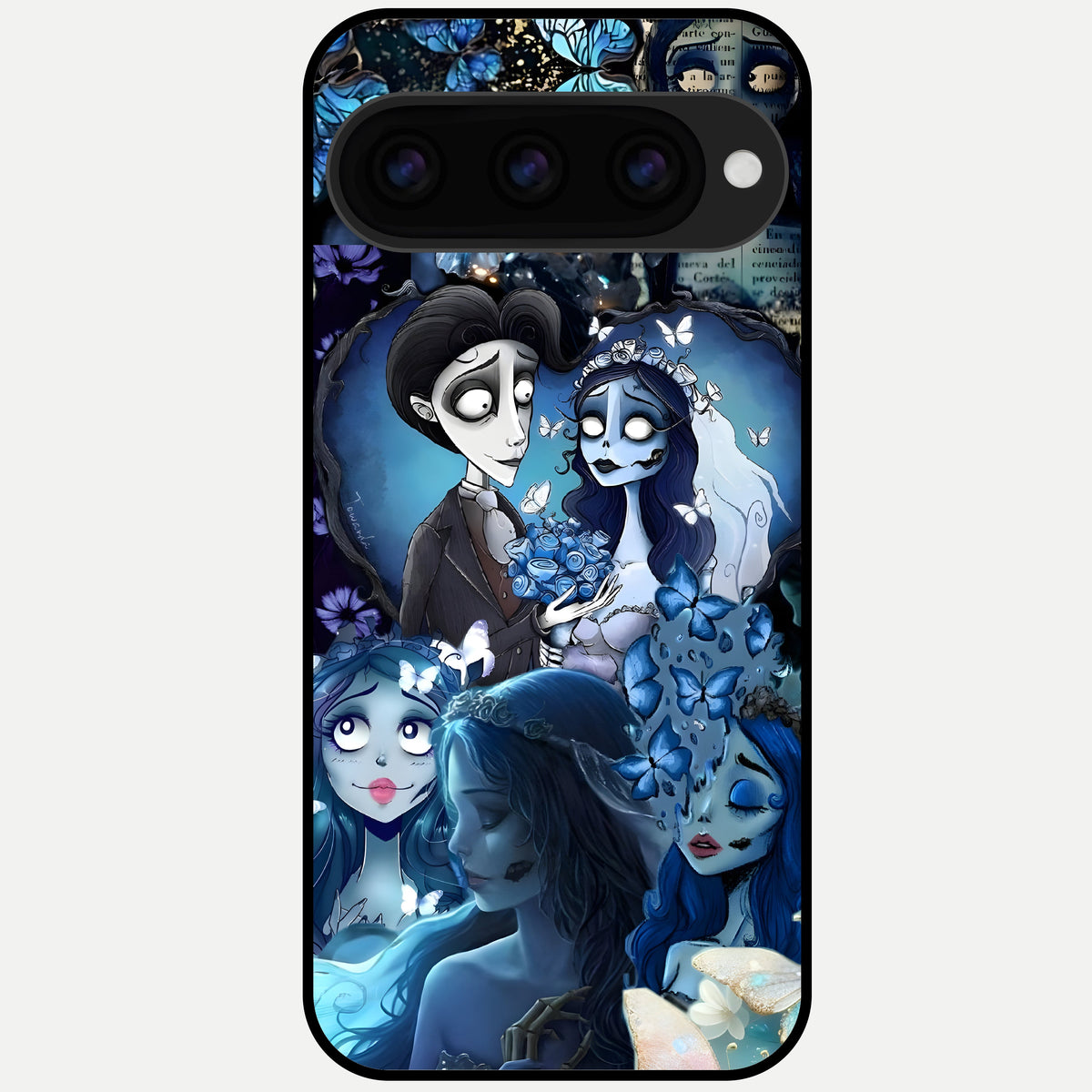  Butterfly Ghost Soul Glass Case For Google Pixel 11 Pro back cover – full design glossy printed glass finish