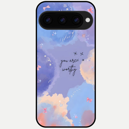 Celestial Cloud Magic Glass Case For Google Pixel 11 Pro back cover – full design glossy printed glass finish