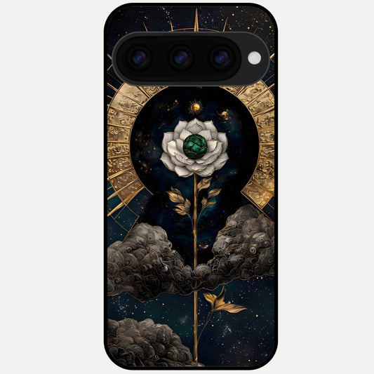  Celestial Lotus Morang Glass Case For Google Pixel 11 Pro back cover – full design glossy printed glass finish