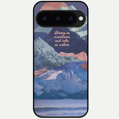  Celestial Mountain Calm Glass Case For Google Pixel 11 Pro back cover – full design glossy printed glass finish