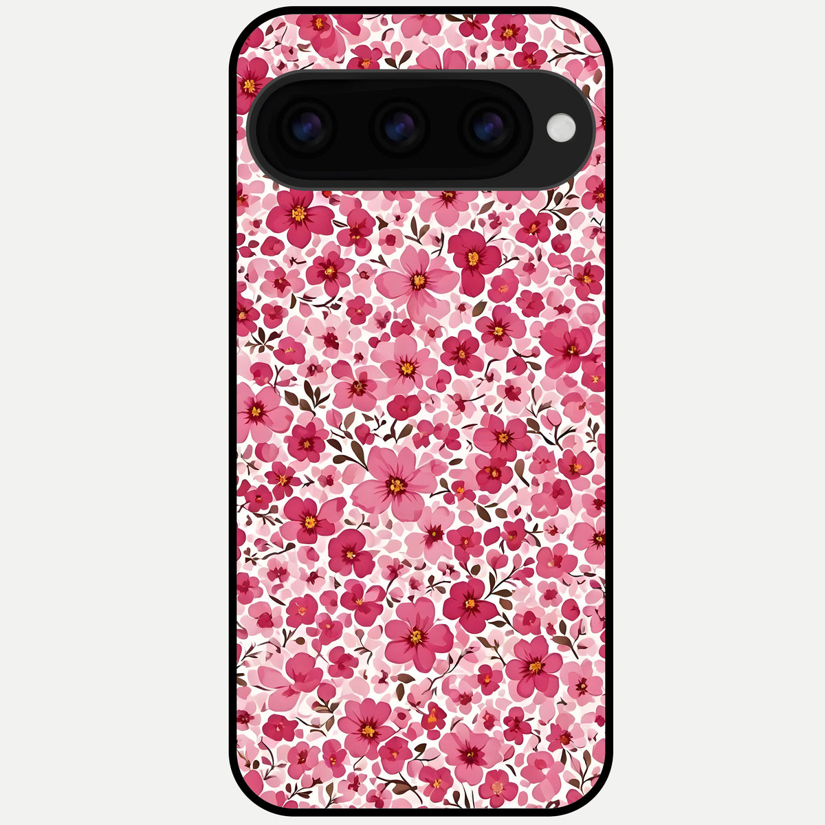  Cherry Blossom Charm Glass Case For Google Pixel 11 Pro back cover – full design glossy printed glass finish