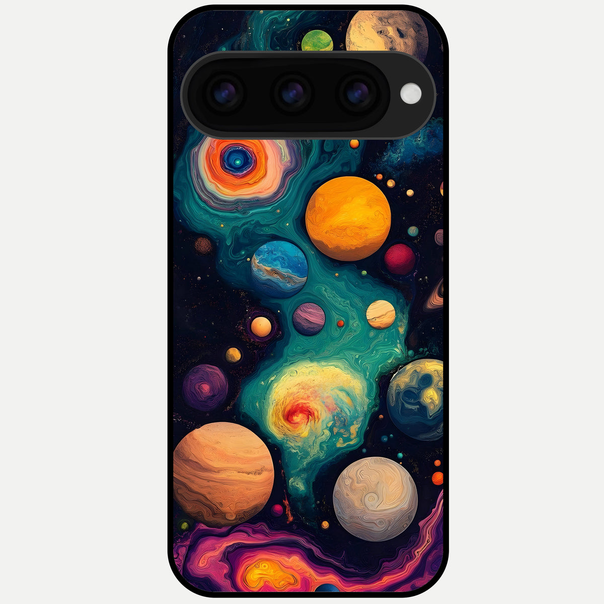  Cosmic Planet Journey Glass Case For Google Pixel 11 Pro back cover – full design glossy printed glass finish