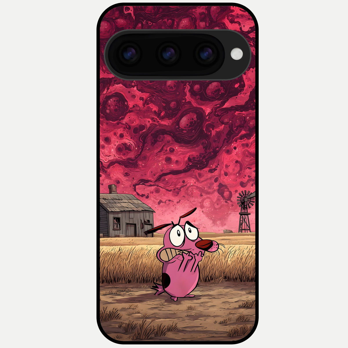  Courage Under Sky Glass Case For Google Pixel 11 Pro back cover – full design glossy printed glass finish