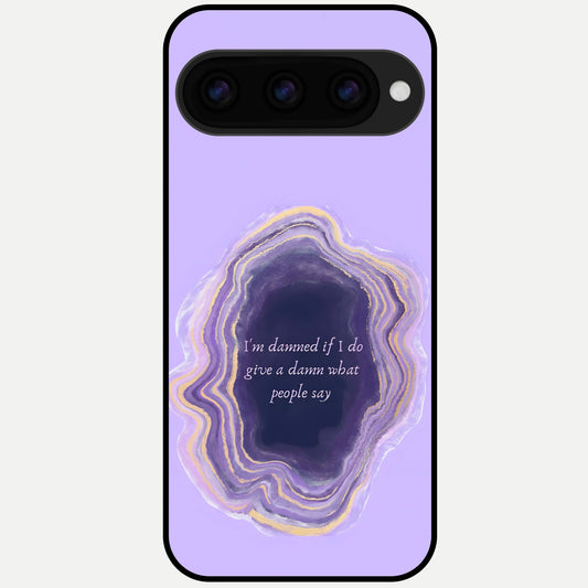  Damned People Quote Glass Case For Google Pixel 11 Pro back cover – full design glossy printed glass finish