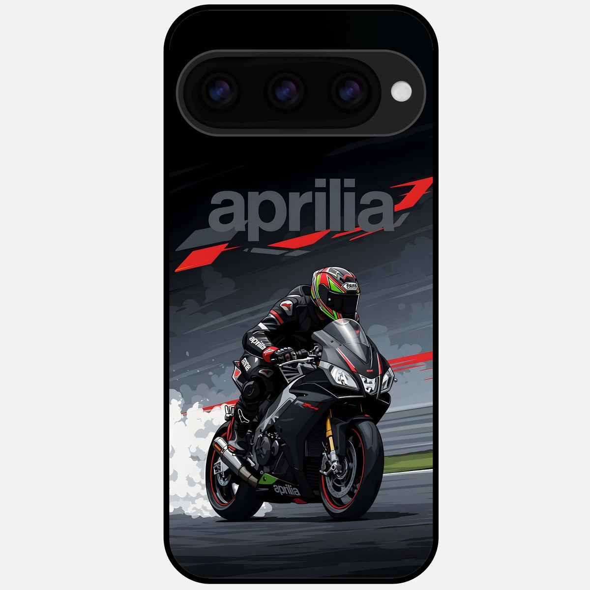 Dark Aprilla Glass Case For Google Pixel 11 Pro back cover – full design glossy printed glass finish