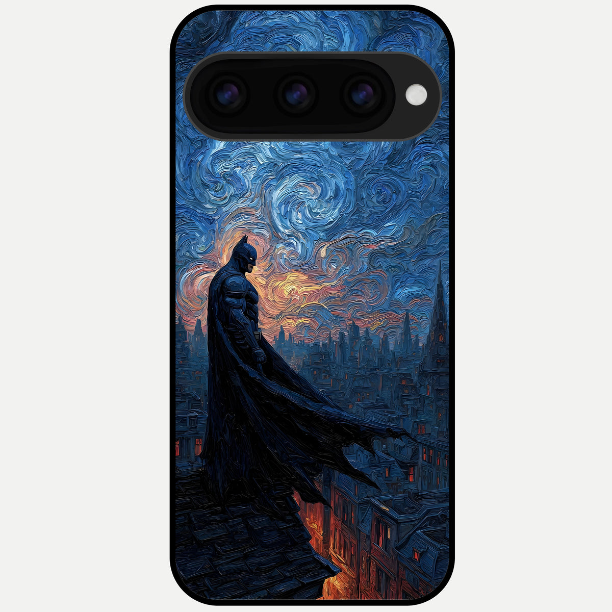  Dark Knight Dusk Glass Case For Google Pixel 11 Pro back cover – full design glossy printed glass finish