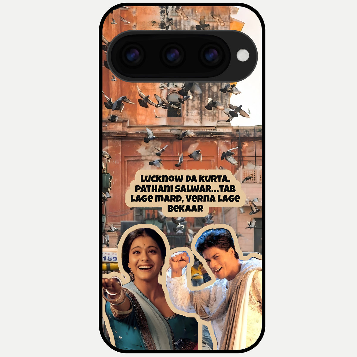  Desi Retro Vibes Glass Case For Google Pixel 11 Pro back cover – full design glossy printed glass finish