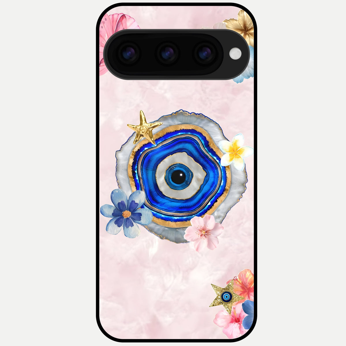  Divine Aura Bloom Glass Case For Google Pixel 11 Pro back cover – full design glossy printed glass finish