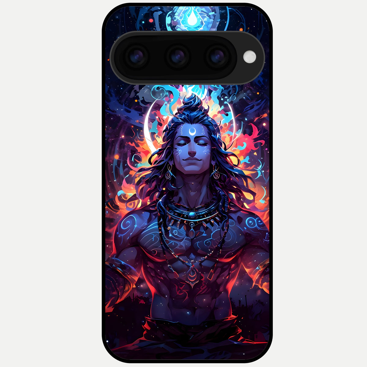  Divine Fire Shiv Glass Case For Google Pixel 11 Pro back cover – full design glossy printed glass finish