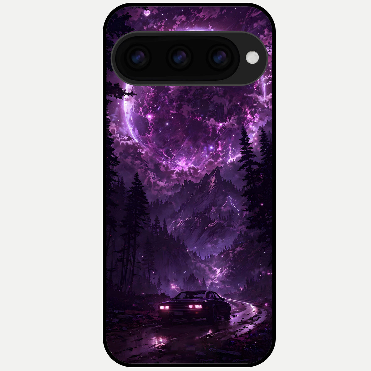  Eternal Cosmic Drive Glass Case For Google Pixel 11 Pro back cover – full design glossy printed glass finish