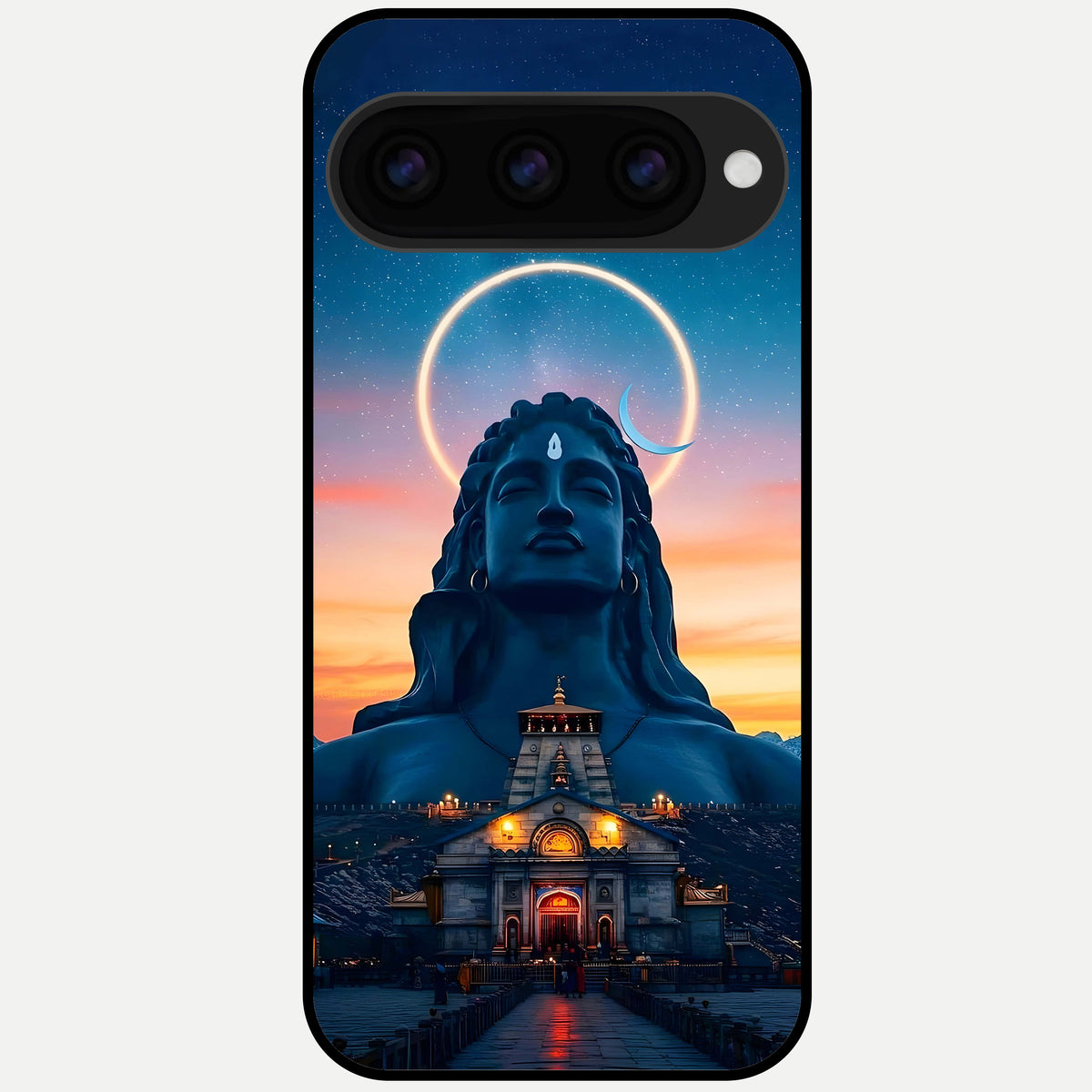  Eternal Shiva Aura Glass Case For Google Pixel 11 Pro back cover – full design glossy printed glass finish