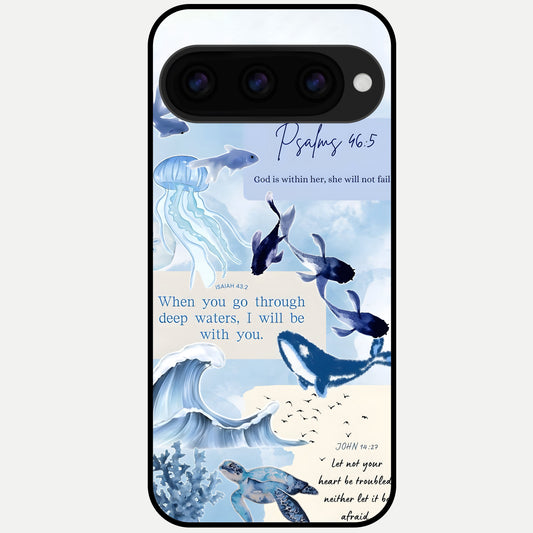  Faithful Ocean Promise Glass Case For Google Pixel 11 Pro back cover – full design glossy printed glass finish