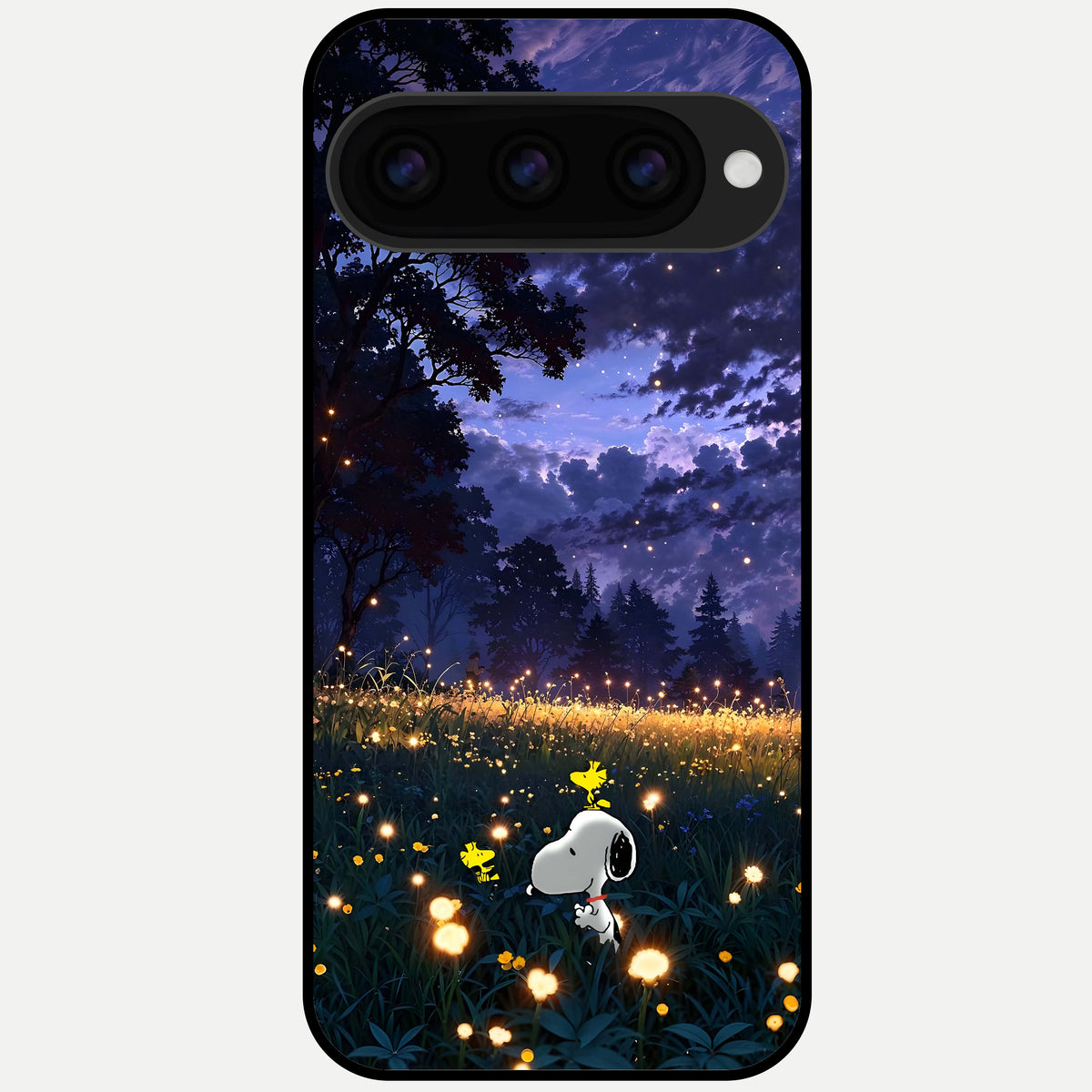  Firefly Meadow Magic Glass Case For Google Pixel 11 Pro back cover – full design glossy printed glass finish