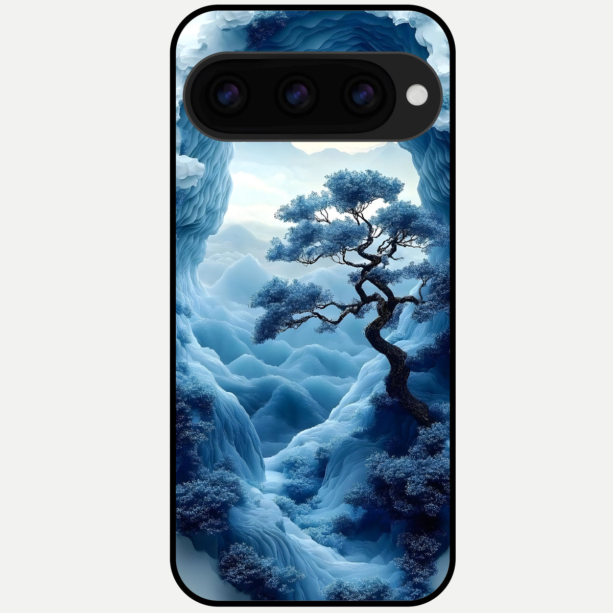  Frozen Serenity Gate Glass Case For Google Pixel 11 Pro back cover – full design glossy printed glass finish