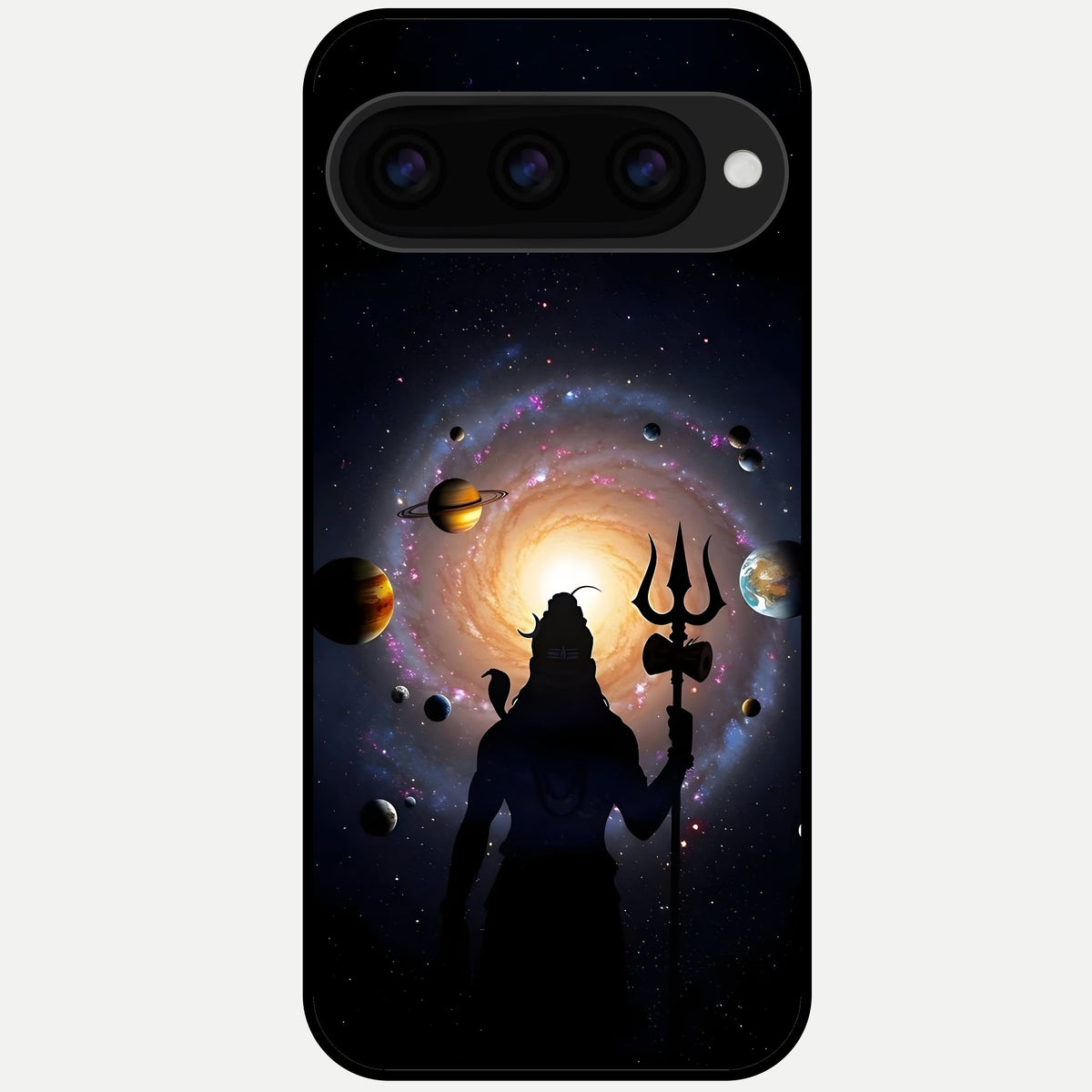  Galactic Shiva Vision Glass Case For Google Pixel 11 Pro back cover – full design glossy printed glass finish