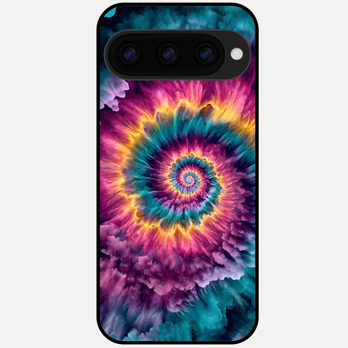  Galactic Spiral Burst Glass Case For Google Pixel 11 Pro back cover – full design glossy printed glass finish