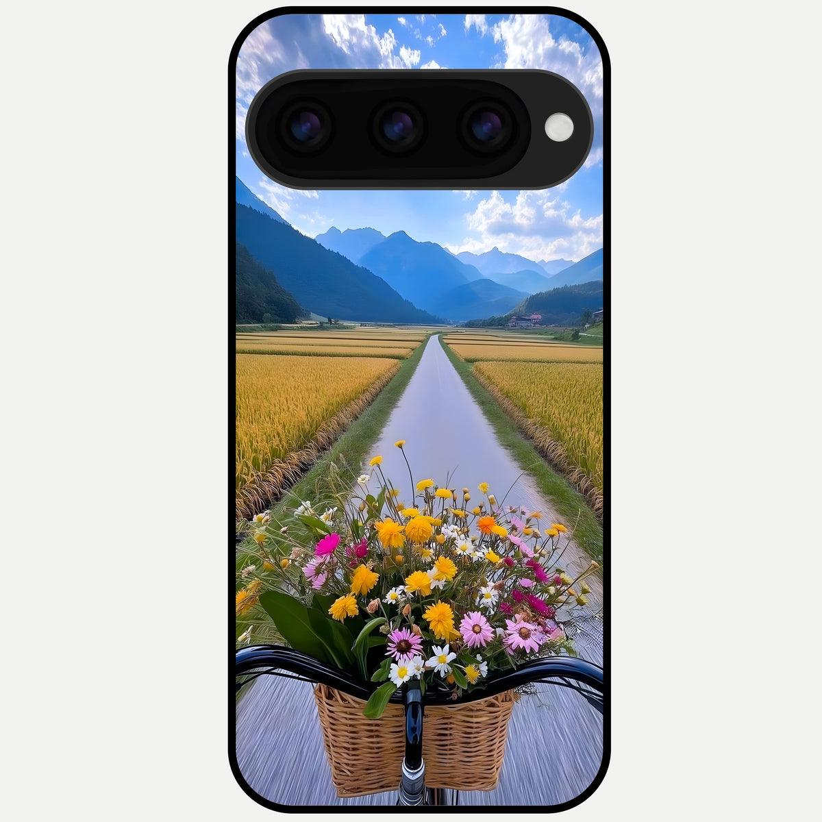  Golden Field Journey Glass Case For Google Pixel 11 Pro back cover – full design glossy printed glass finish