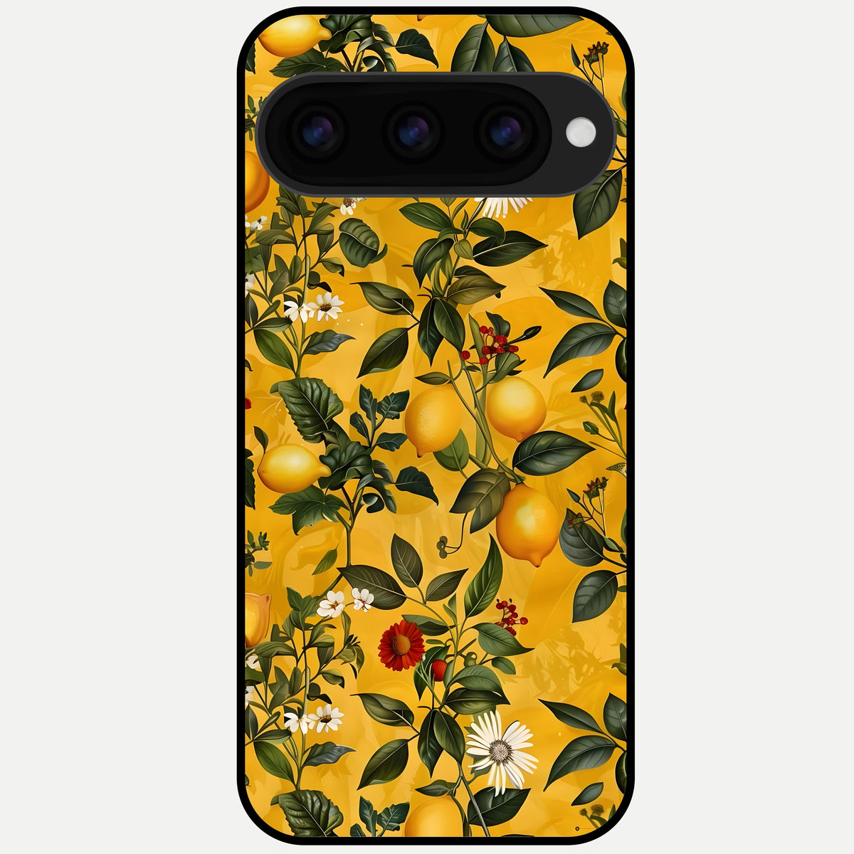  Golden Lemon Field Glass Case For Google Pixel 11 Pro back cover – full design glossy printed glass finish
