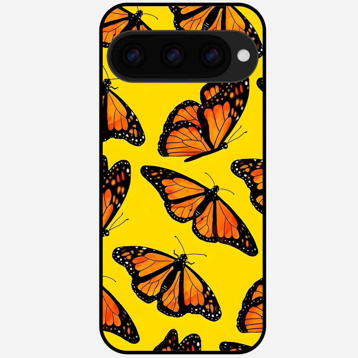  Golden Wing Flight Glass Case For Google Pixel 11 Pro back cover – full design glossy printed glass finish