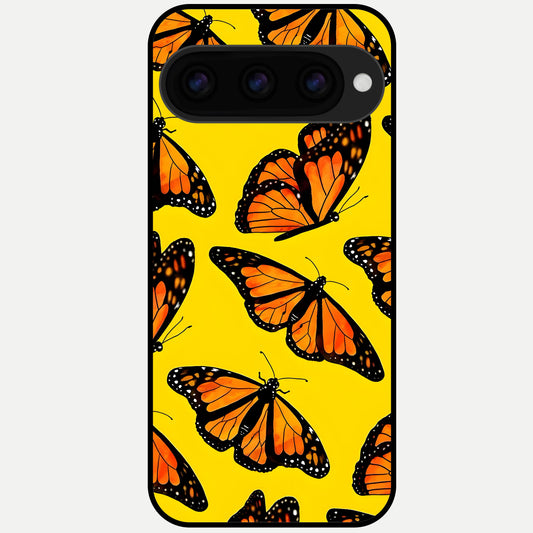  Golden Wing Flight Glass Case For Google Pixel 11 Pro back cover – full design glossy printed glass finish