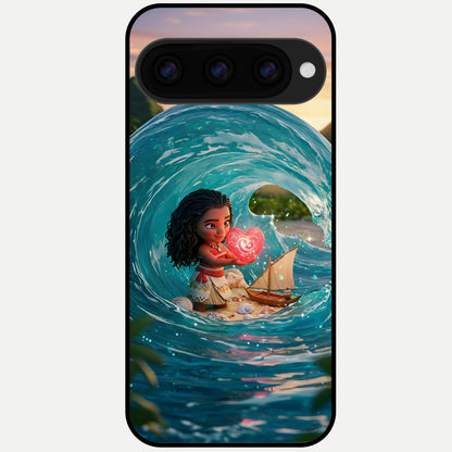  Heart of Ocean Glass Case For Google Pixel 11 Pro back cover – full design glossy printed glass finish