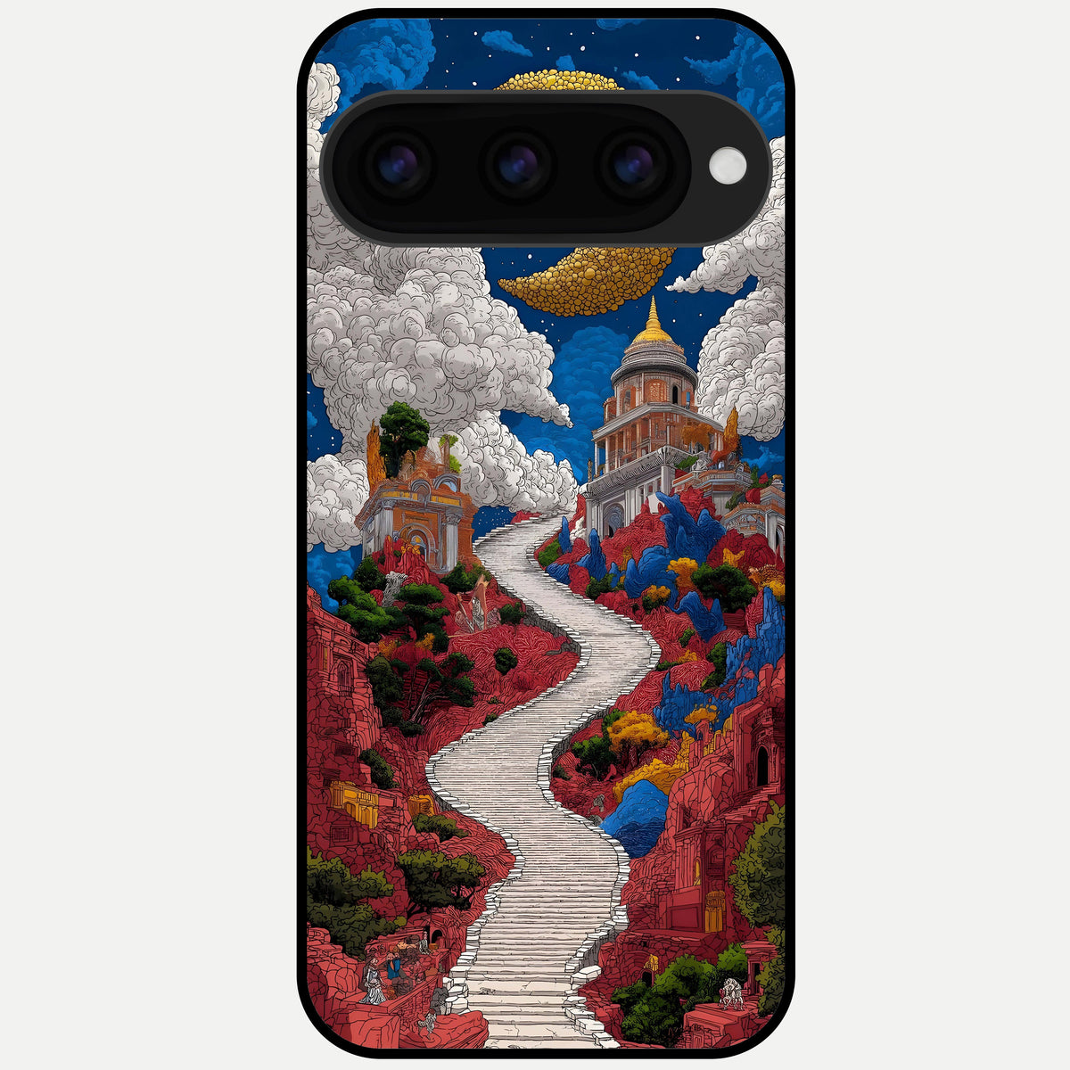  Heavenly Moon Path Glass Case For Google Pixel 11 Pro back cover – full design glossy printed glass finish