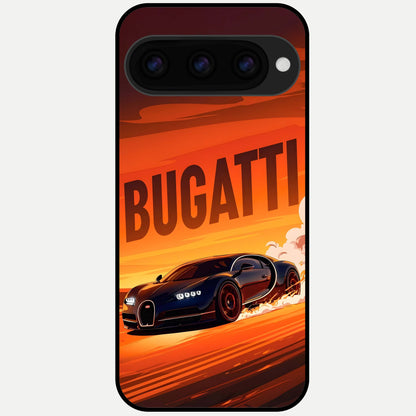  Inferno Bugatti Storm Glass Case For Google Pixel 11 Pro back cover – full design glossy printed glass finish