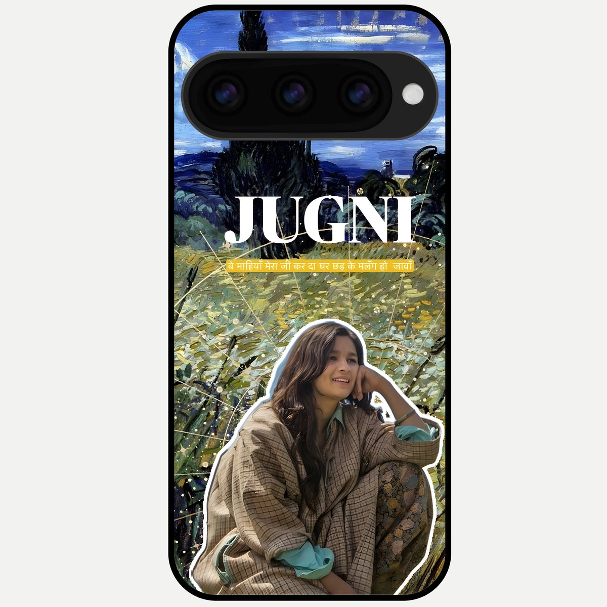  Jugni Soul Vibes Glass Case For Google Pixel 11 Pro back cover – full design glossy printed glass finish