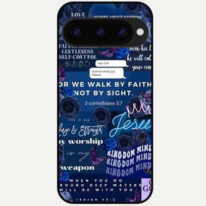  Kingdom Faith Glow Glass Case For Google Pixel 11 Pro back cover – full design glossy printed glass finish