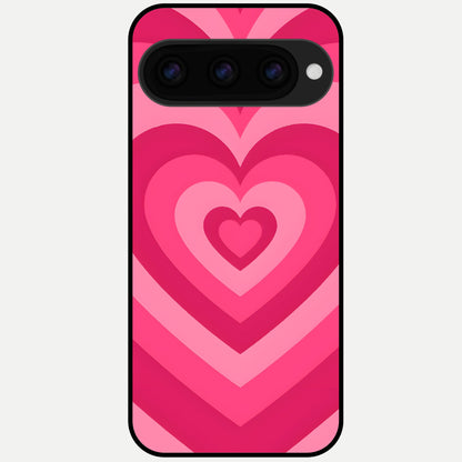  Layered Love Hearts Glass Case For Google Pixel 11 Pro back cover – full design glossy printed glass finish