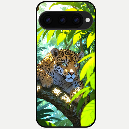  Leopard in Jungle Glass Case For Google Pixel 11 Pro back cover – full design glossy printed glass finish