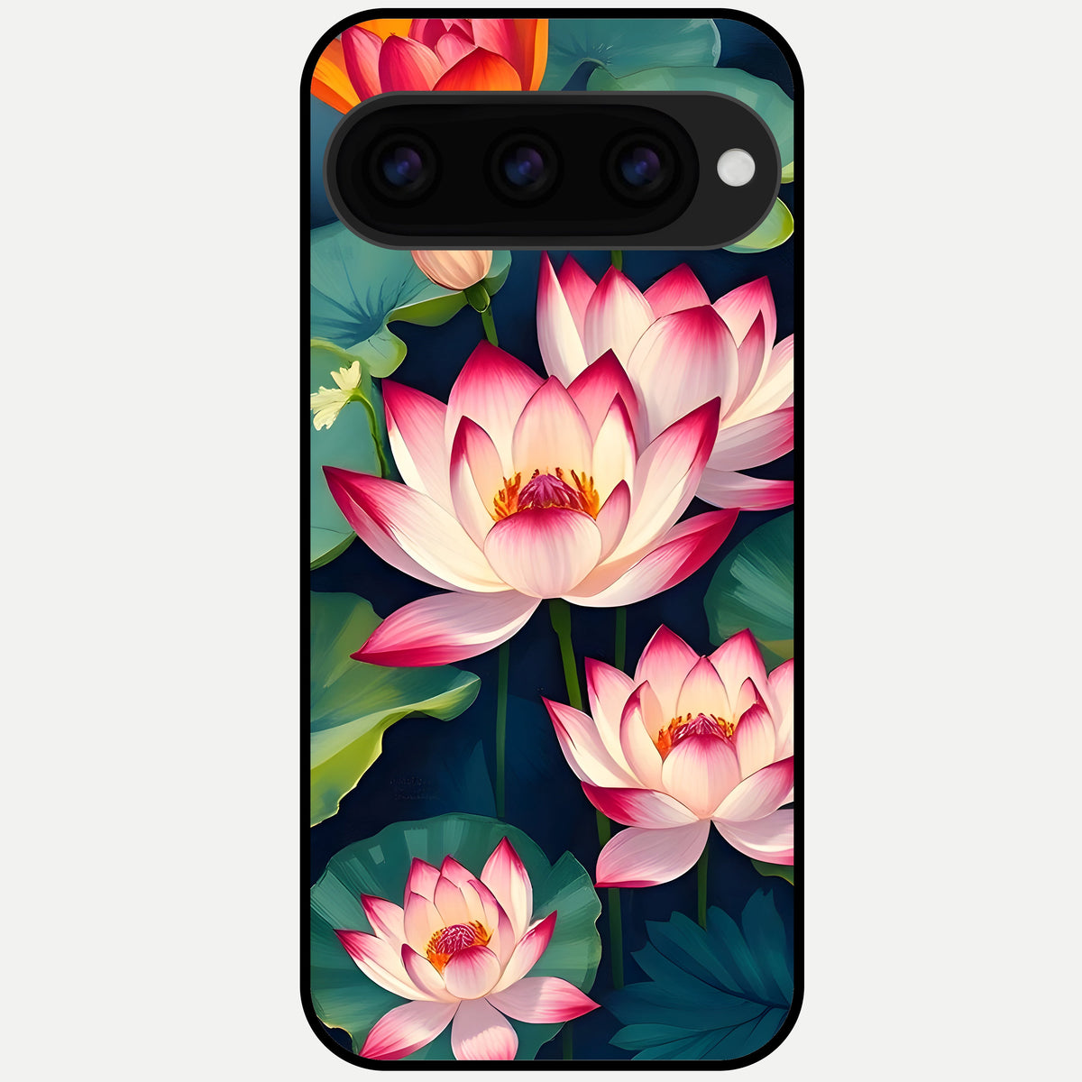  Lotus Dream Serenity Glass Case For Google Pixel 11 Pro back cover – full design glossy printed glass finish