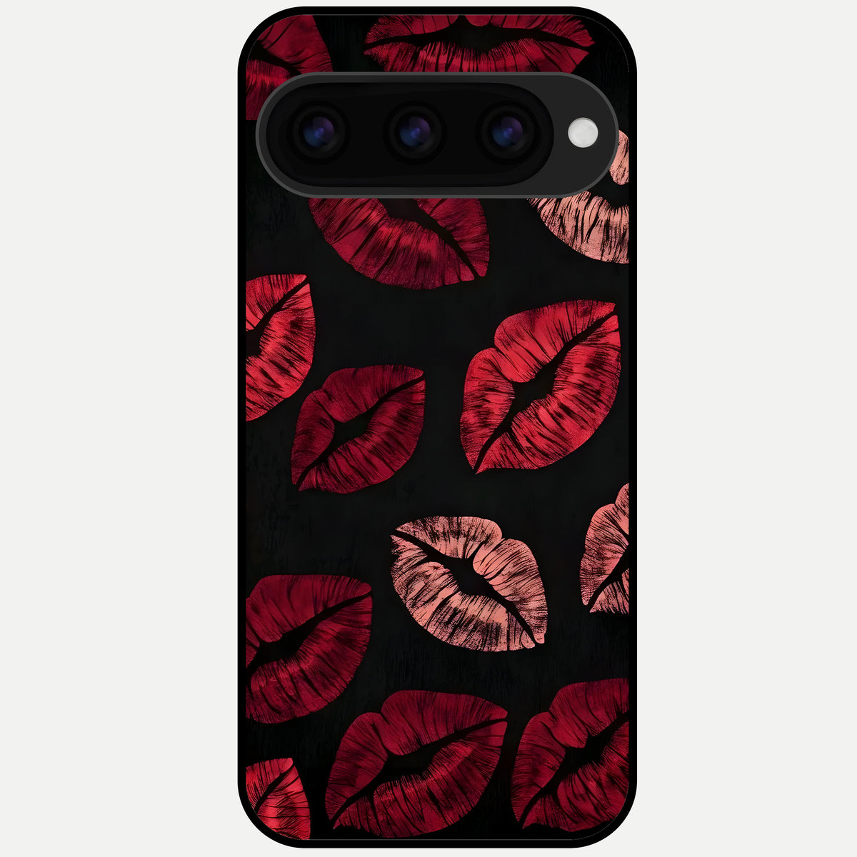  Midnight Kiss Love Glass Case For Google Pixel 11 Pro back cover – full design glossy printed glass finish