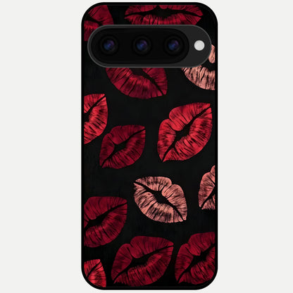  Midnight Kiss Love Glass Case For Google Pixel 11 Pro back cover – full design glossy printed glass finish