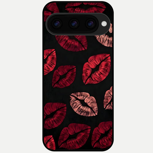  Midnight Kiss Love Glass Case For Google Pixel 11 Pro back cover – full design glossy printed glass finish