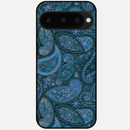  Midnight Paisley Glow Glass Case For Google Pixel 11 Pro back cover – full design glossy printed glass finish