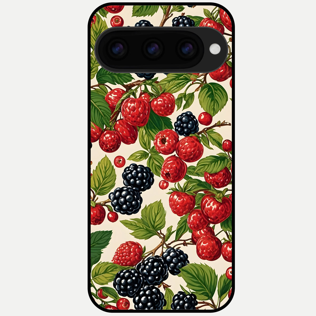  Mixed Berry Collage Glass Case For Google Pixel 11 Pro back cover – full design glossy printed glass finish